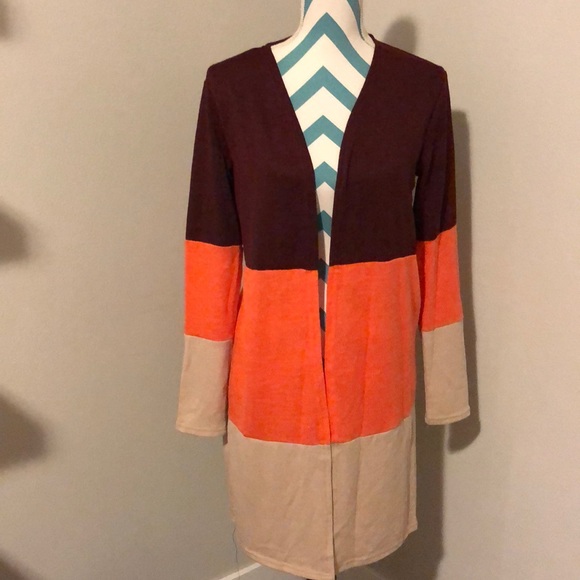 Color block cardigan NWOT - Picture 3 of 6